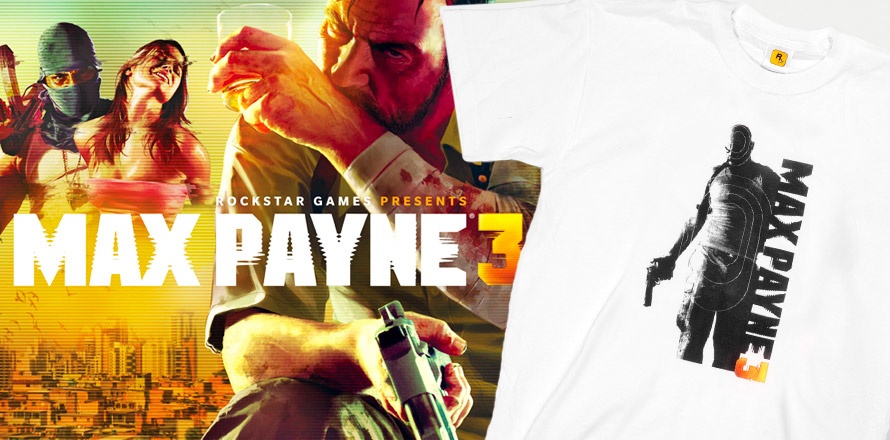 Oryginalna koszulka Max Payne 3 od Rockstar Games - Aktualności