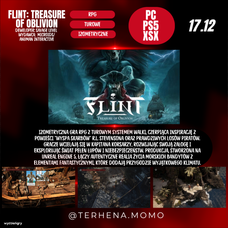 Premiera gry Flint: Treasure of Oblivion