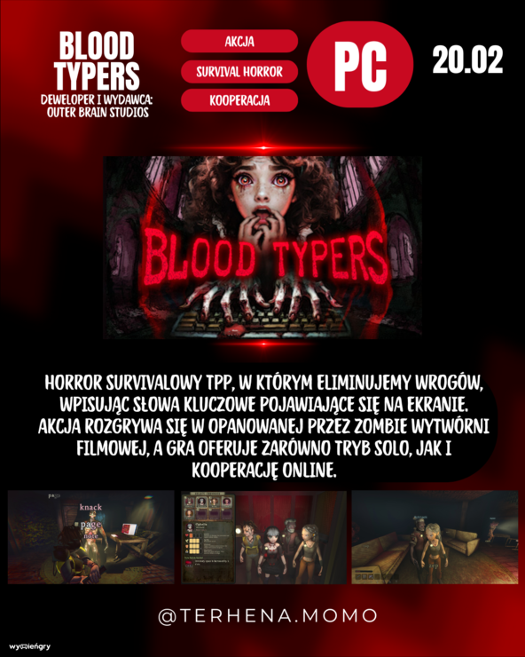 Premiera gry Blood Typers