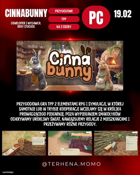 Premiera gry Cinnabunny