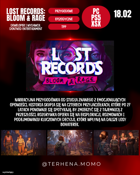 Premiera gry Lost Records: Bloom & Rage