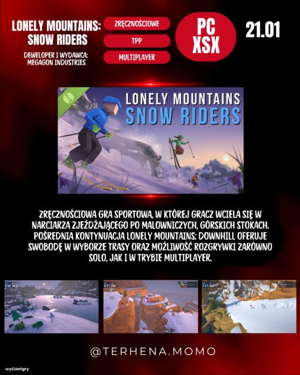 Premiera gry Lonely Mountains: Snow Riders