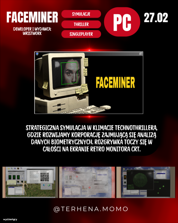 Premiera gry Faceminer