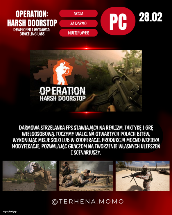 Premiera gry Operation: Harsh Doorstop