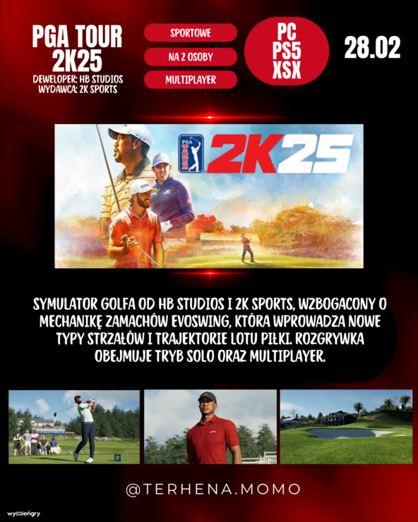 Premiera gry PGA Tour 2K25