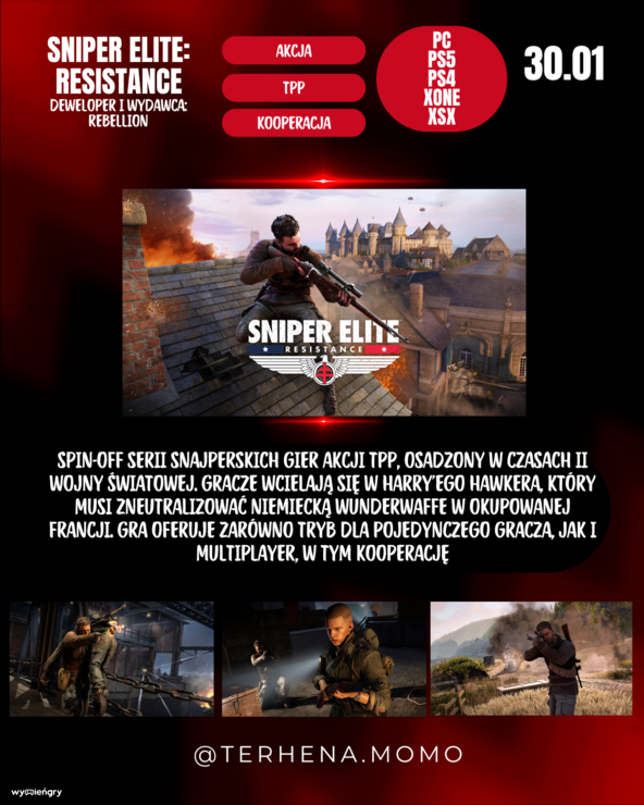 Premiera gry Sniper Elite: Resistance