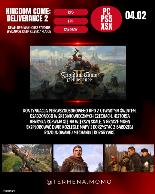 Premiera gry Kingdom Come: Deliverance 2