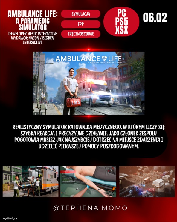 Premiera gry Ambulance Life: A Paramedic Simulator