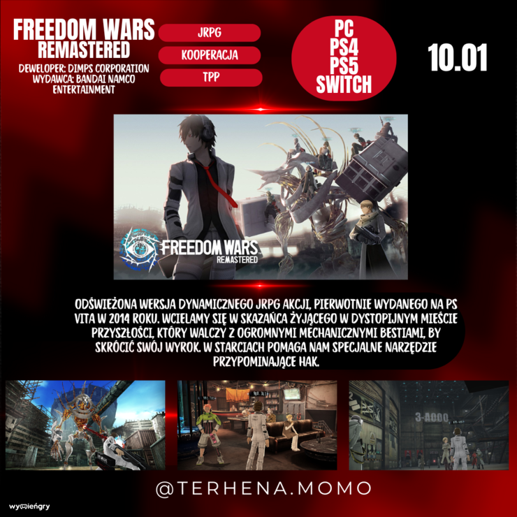 Premiera gry Freedom Wars Remastered