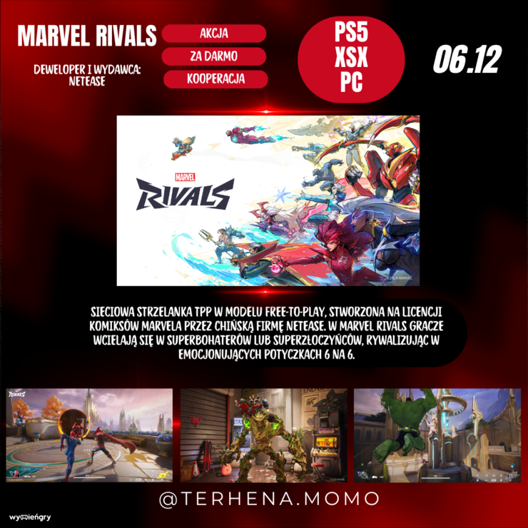 Premiera gry Marvel Rivals