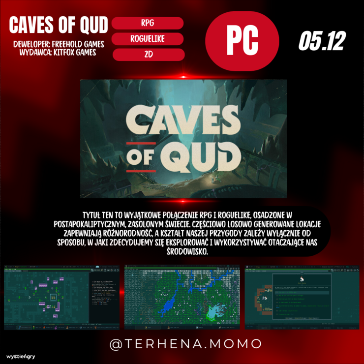 Premiera gry Caves of Qud<