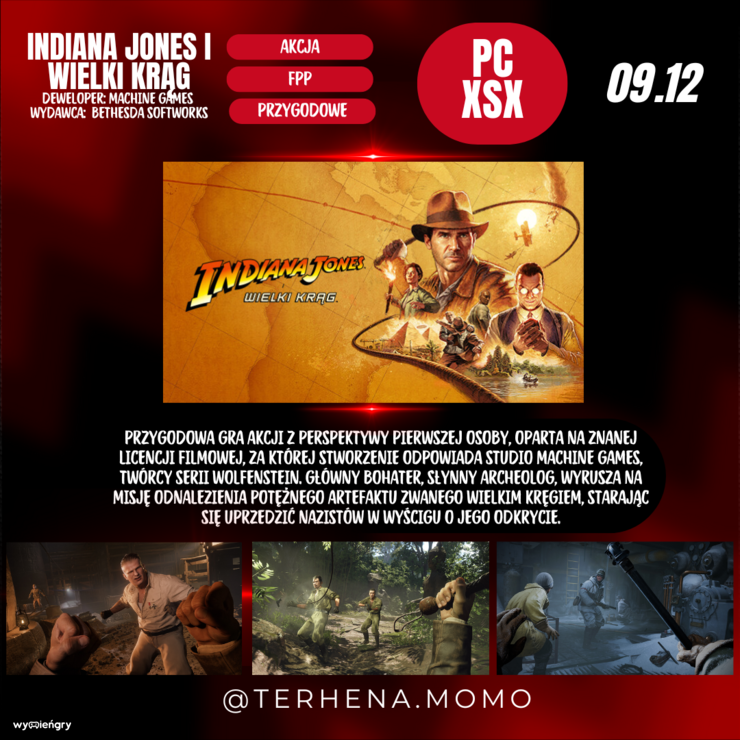 Premiera gry Indiana Jones i Wielki Krąg