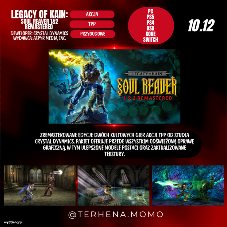 Premiera gry Legacy of Kain: Soul Reaver 1&2 Remastered