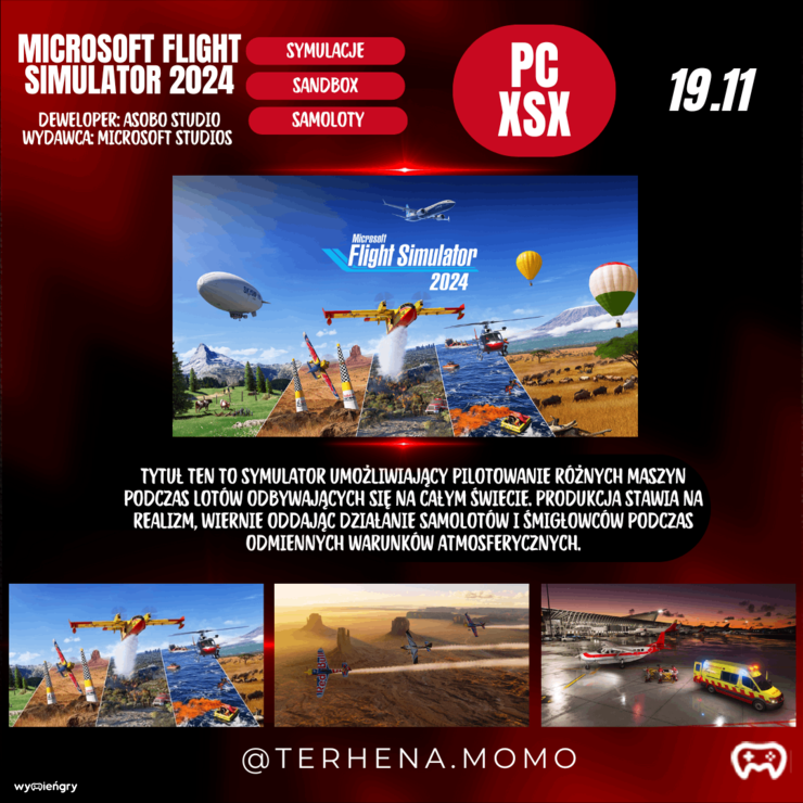 Premiera gry Microsoft Flight Simulator 2024